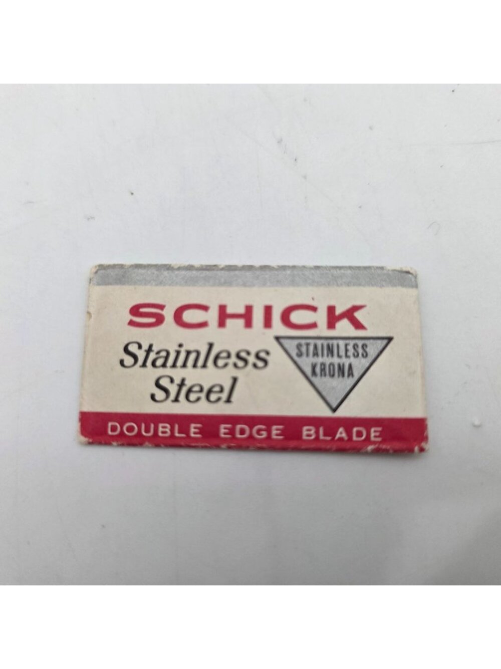 Schick Stainless Steel Double Edge Razor Blade In Original Packaging Made In USA